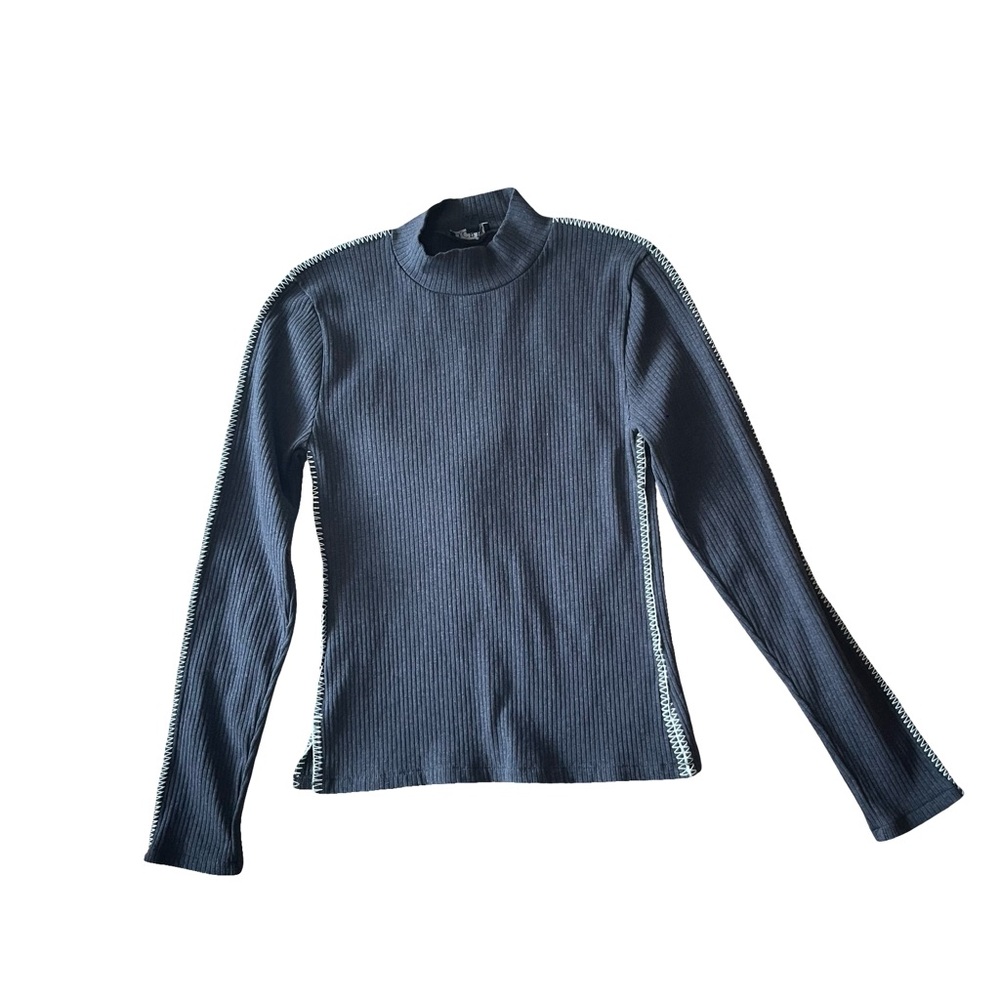 J. Crew Premium Rib Turtleneck Whipstitch Trim